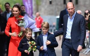 Foto: EPA-EFE / Princeza Charlotte i princ George u centru pažnje